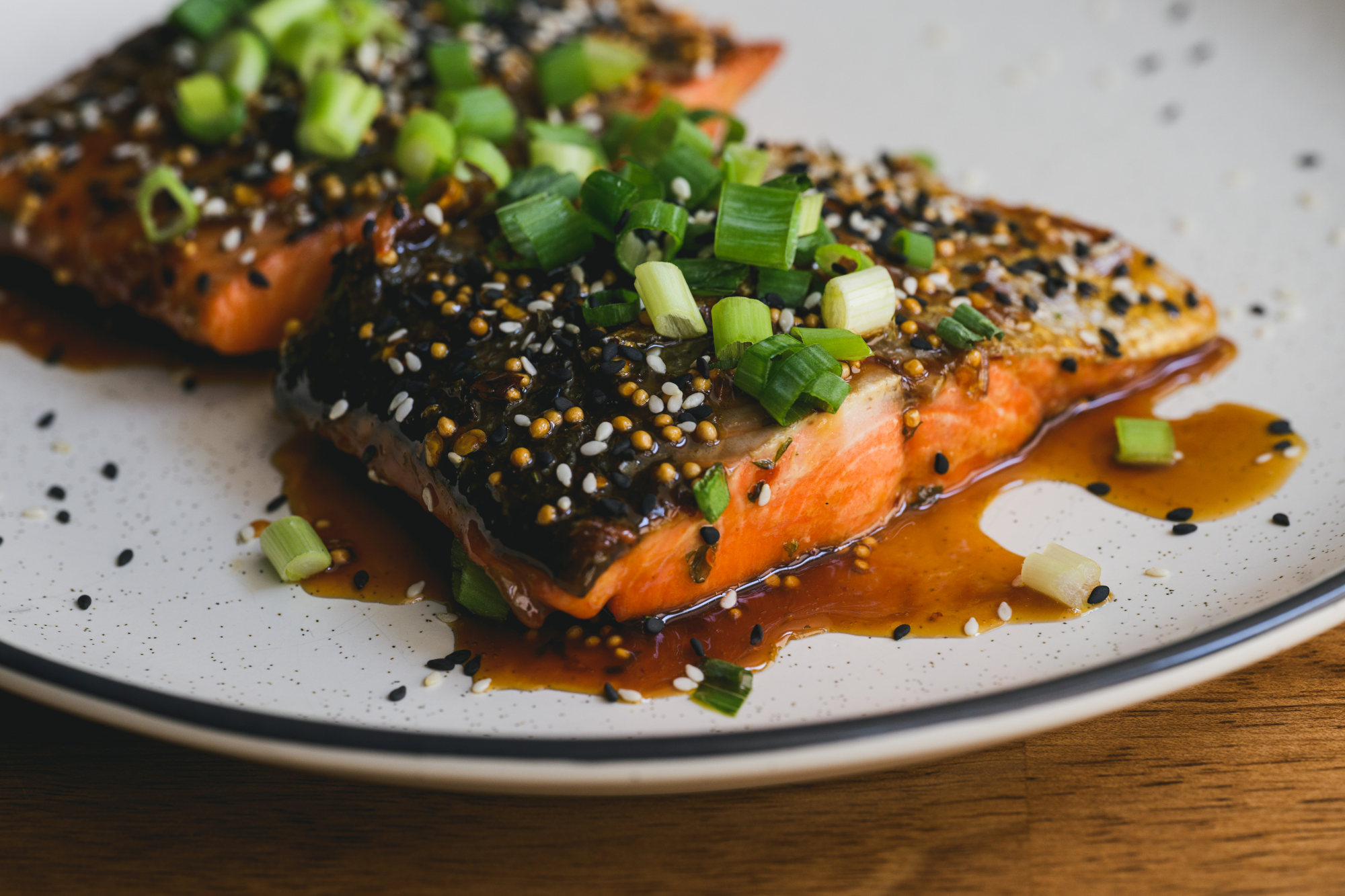 Honey Mustard Glazed Sockeye Salmon