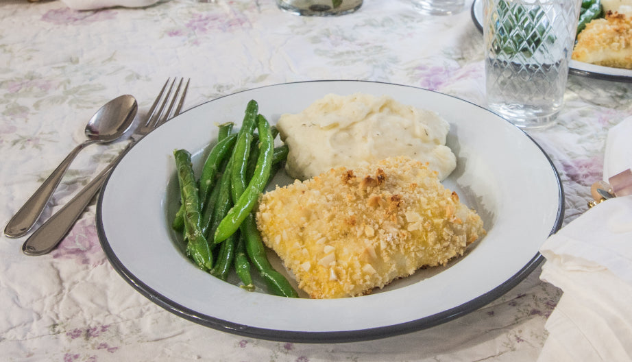 Macadamia Nut Crusted Halibut