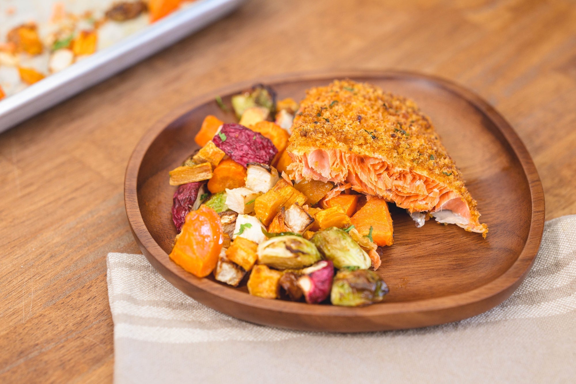 Herb Panko Crusted Sockeye Salmon