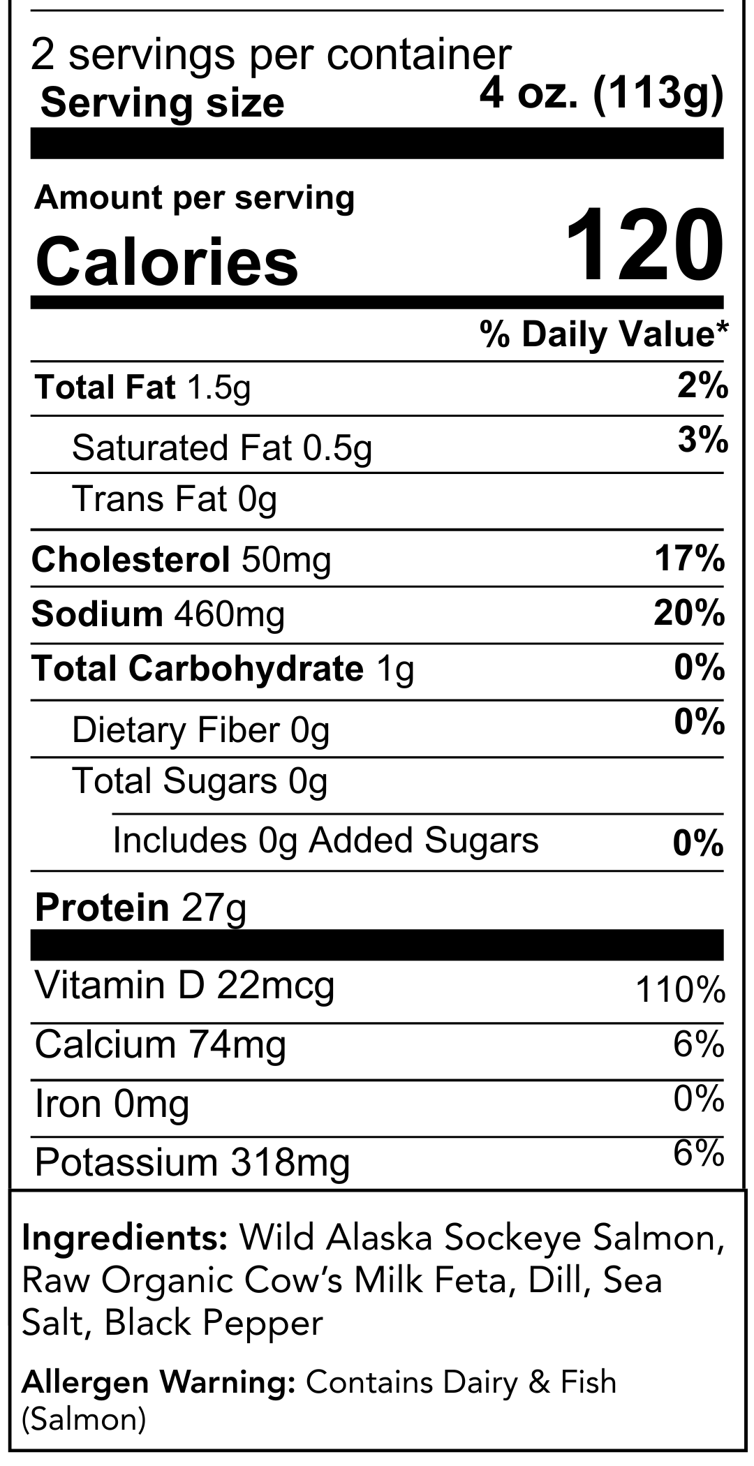 Nutrition Information