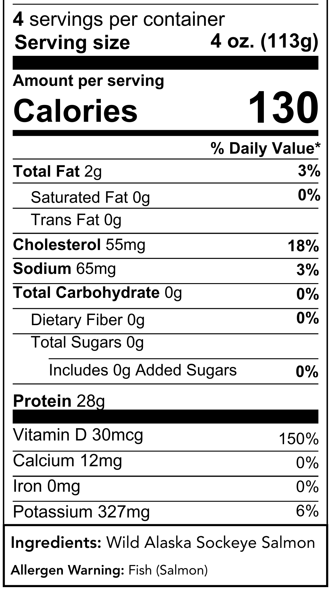Nutrition Information