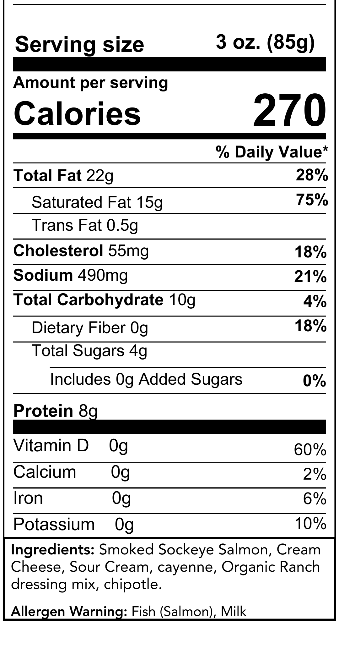 Nutrition Information