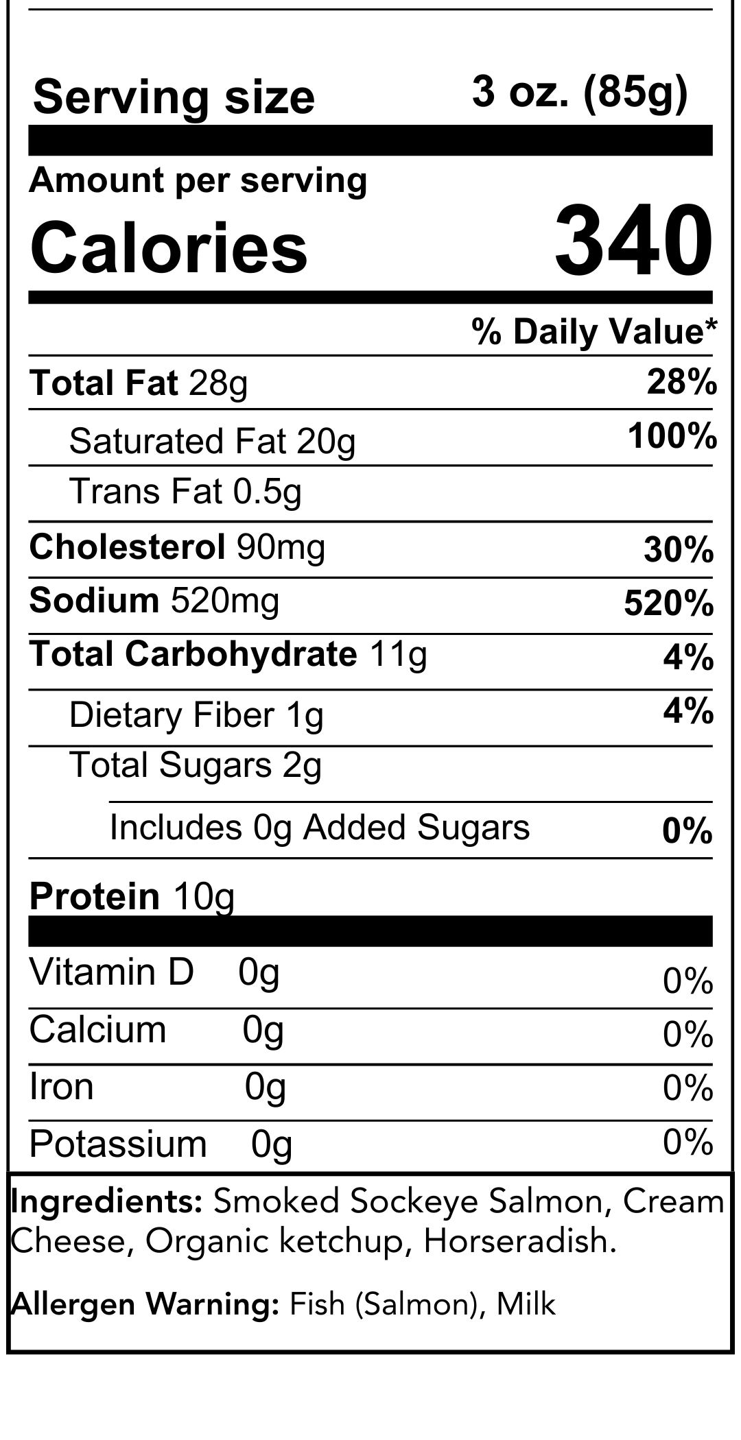 Nutrition Information