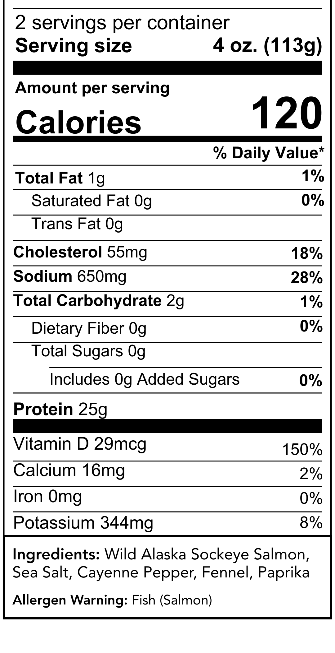 Nutrition Information
