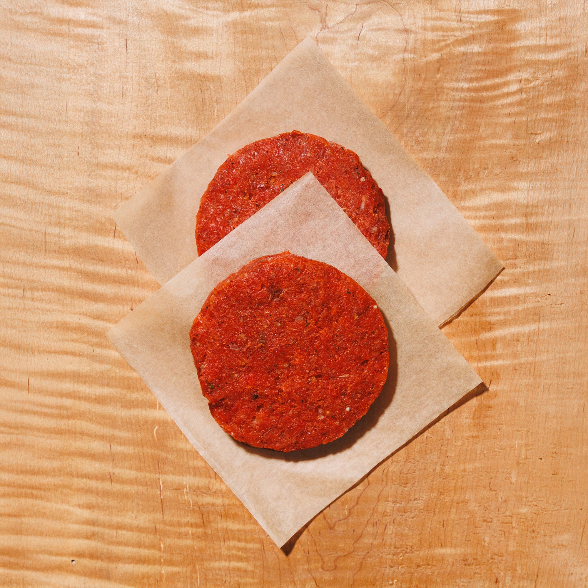 raw sockeye salmon burger patties