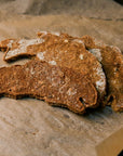 Three fish shaped salmon dog treats on a stone surface