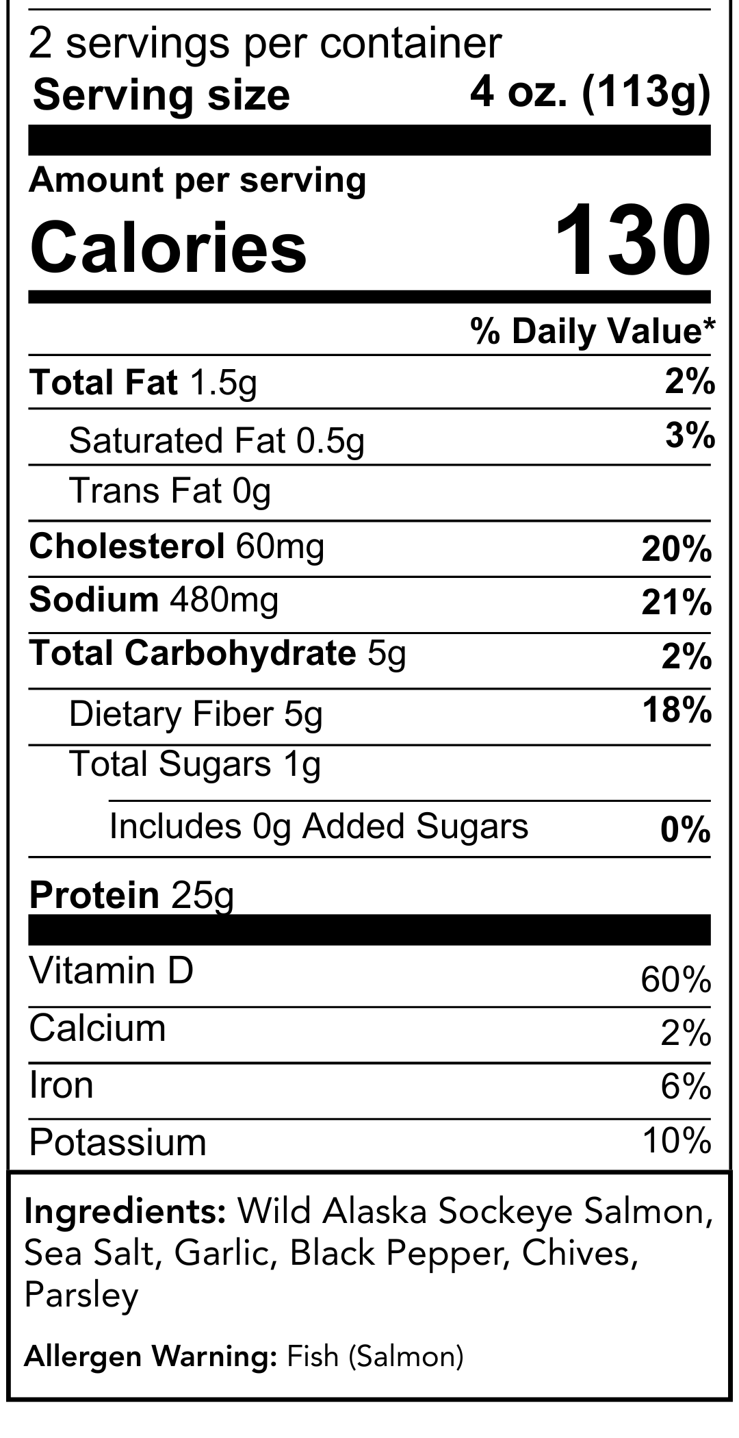 Nutrition Information