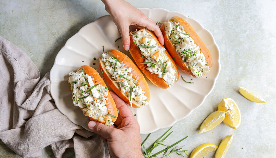 Halibut Salad Rolls (Maine-Style)