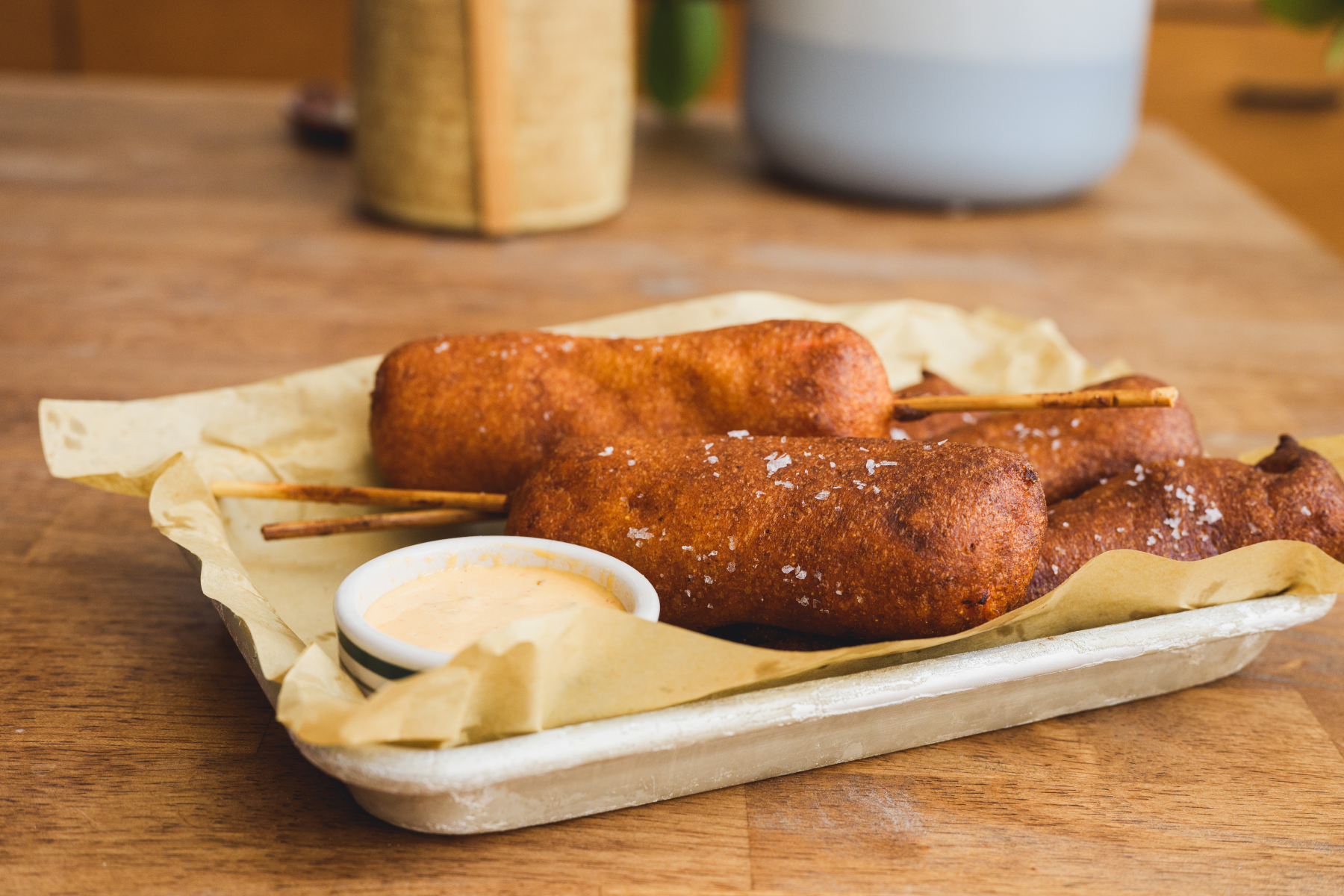 Salmon Corn Dogs