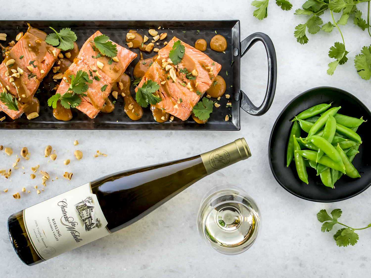 Instant Pot Wild Alaska Salmon with Peanut Sauce