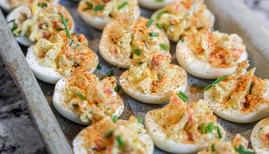 Smoked Salmon Deviled Eggs