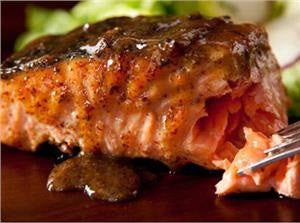 Maple and Mustard Grilled Salmon