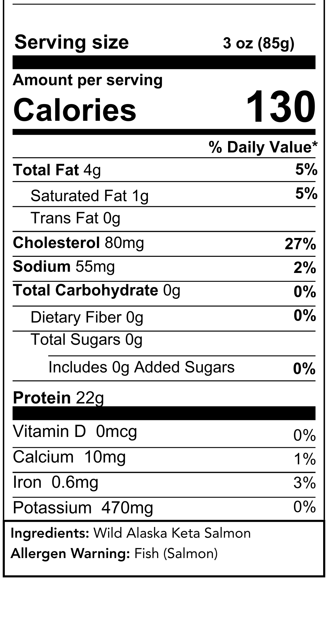 Nutrition Information