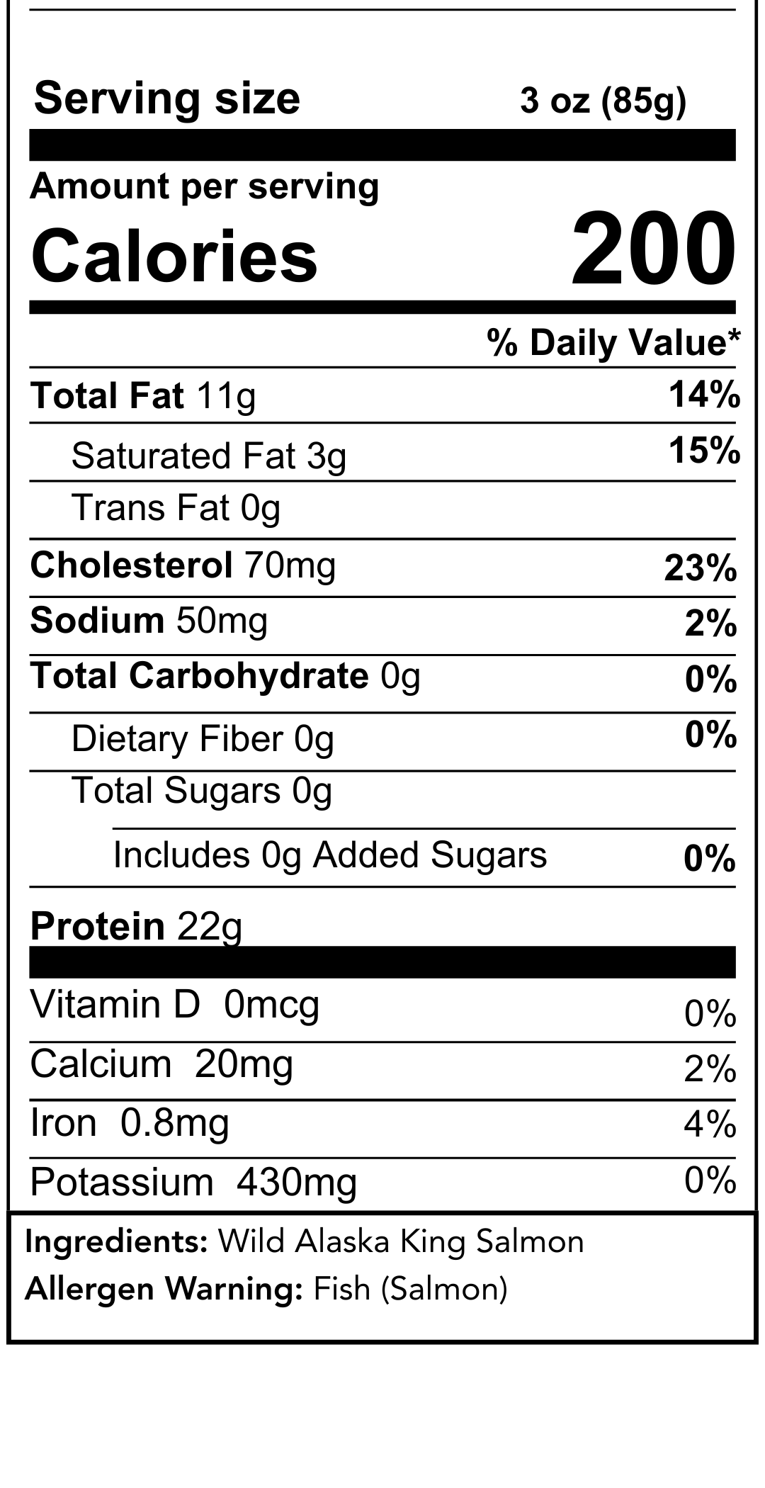 Nutrition Information