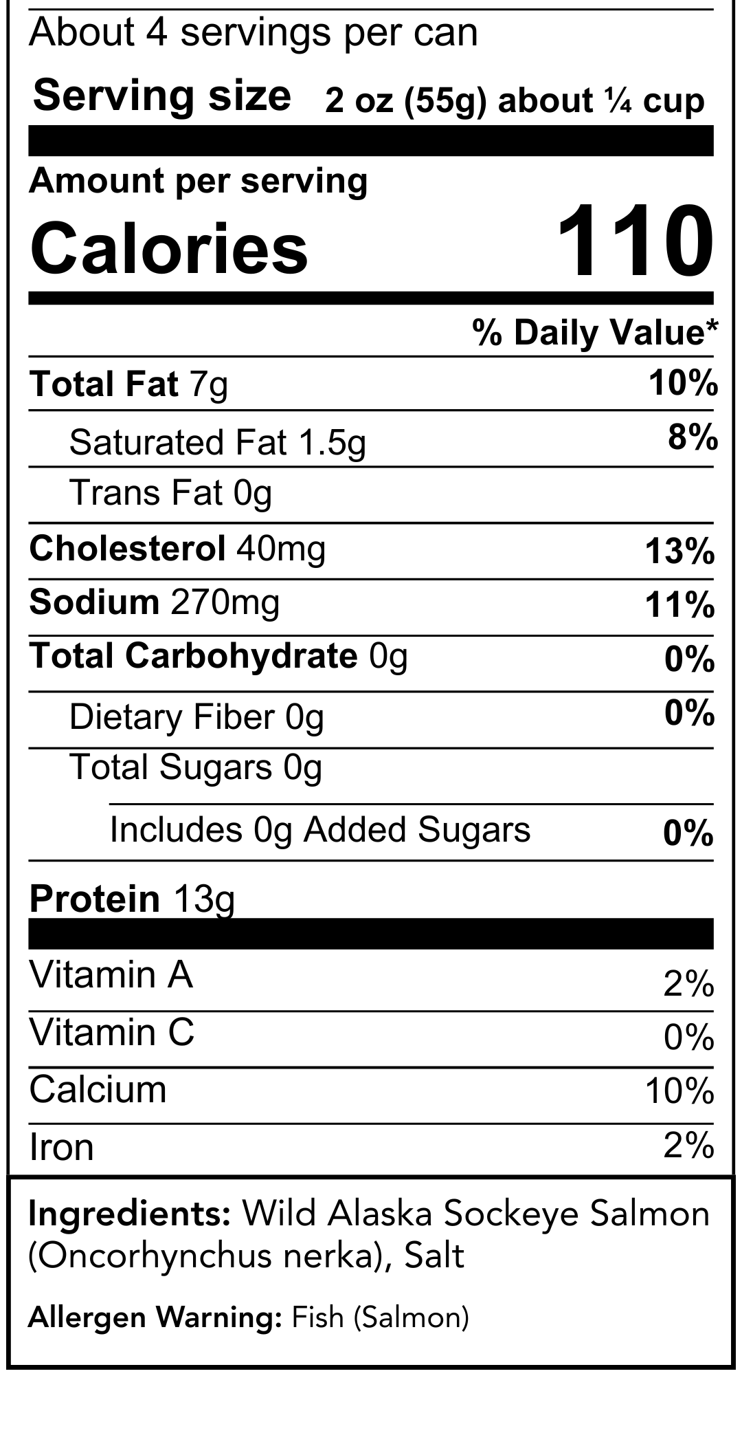 Nutrition Information