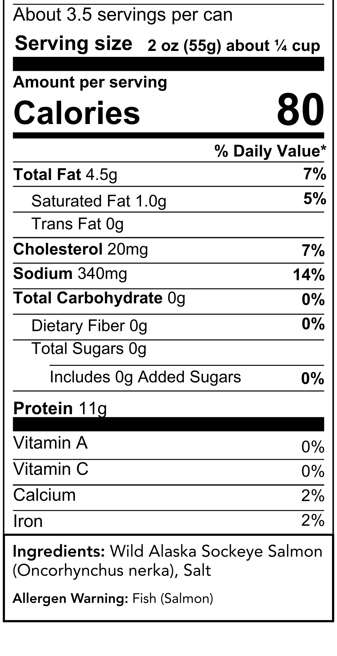Nutrition Information