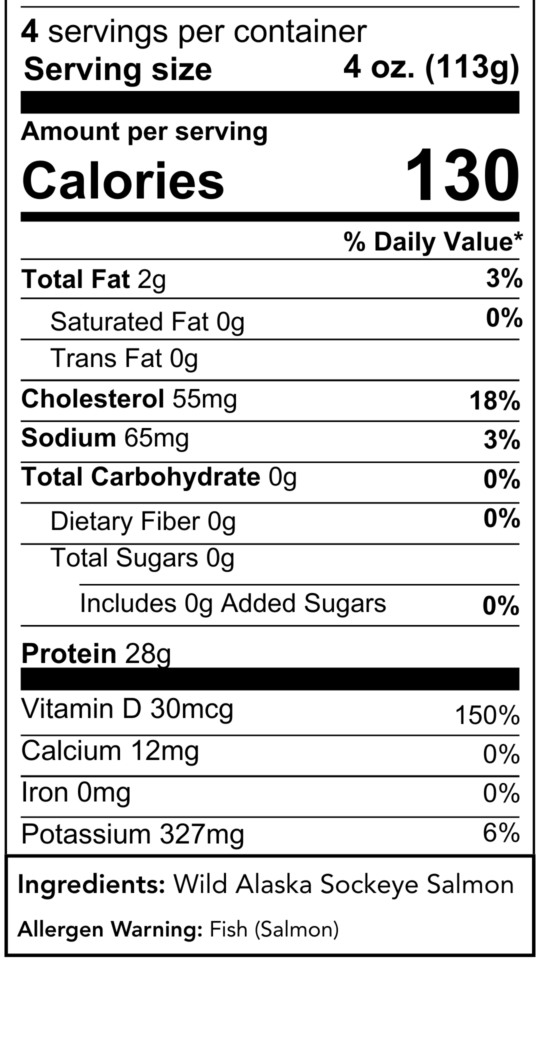 Nutrition Information