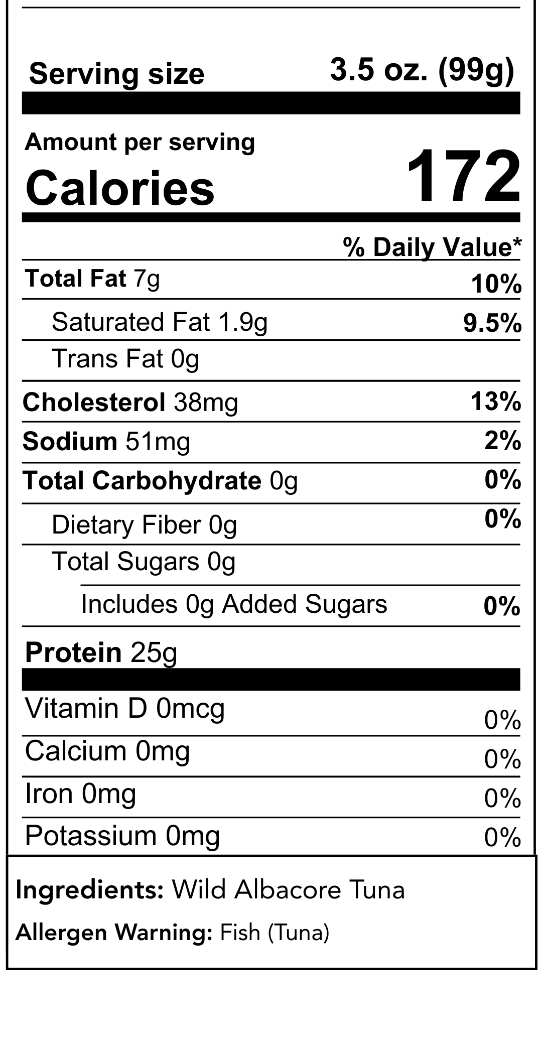 Nutrition Information
