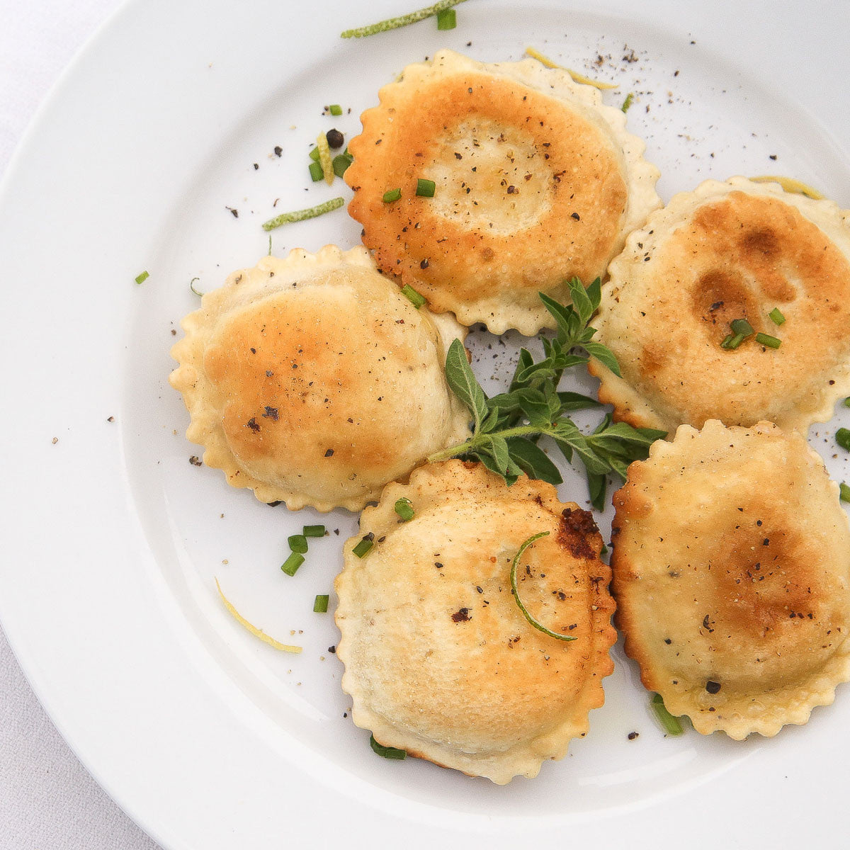 Smoked Salmon Ravioli 